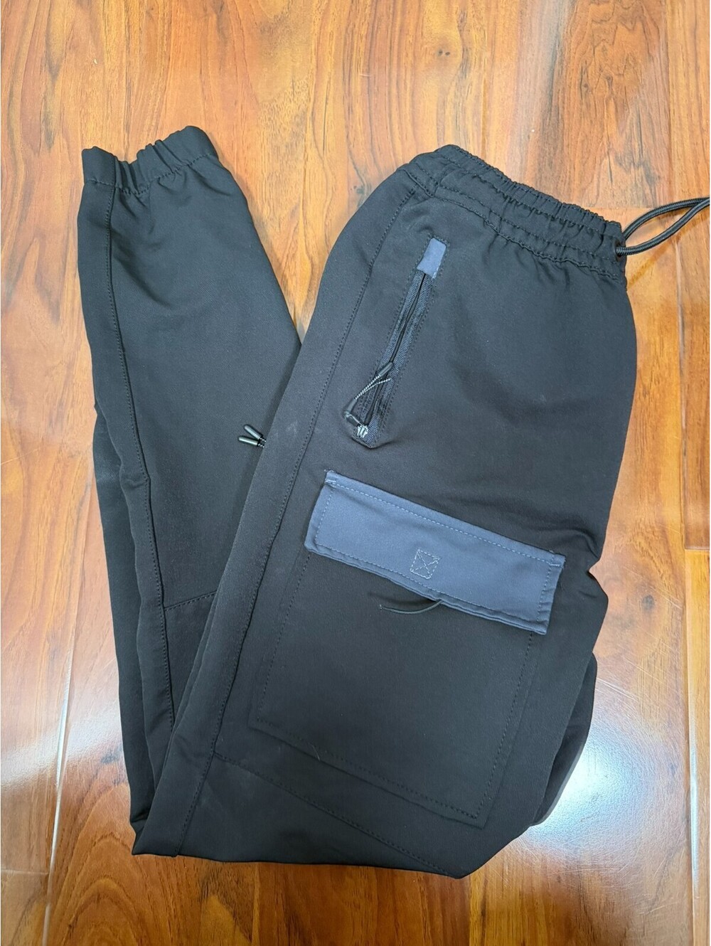 Rock Salt Cargo Jogger Pants Mens M Black Waterproof Pockets Streetwear